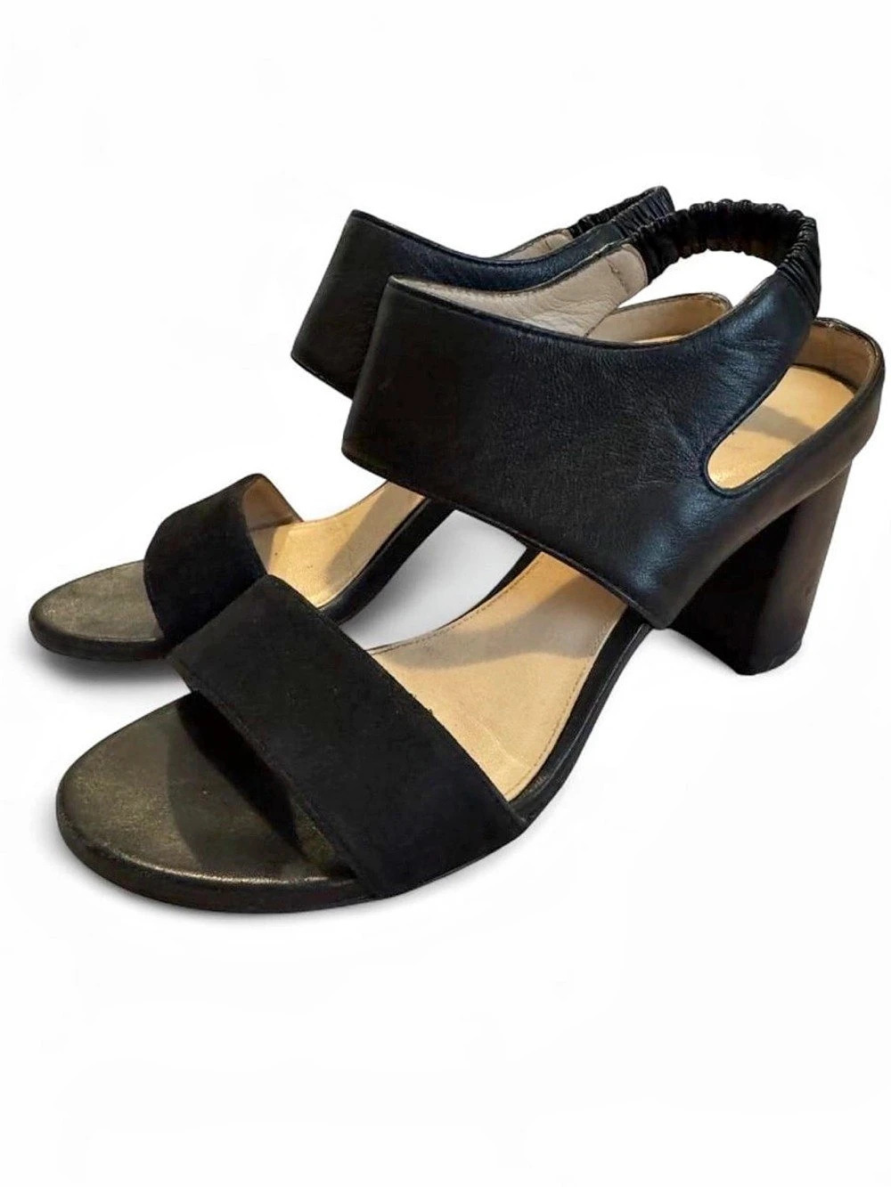 Stuart Weitzman Black Heeled Sandals